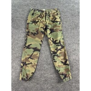 NWT Gap Pants Men Small Green Camouflage Casual Flex Stretch Essential Joggers